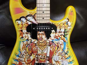 Jimi Hendrix Guitar Graphic